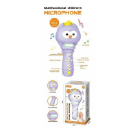 Микрофон YK 7020 C “Сова” встроенный аккумулятор USB Type-C Bluetooth подсветка музыка изменение громкости изменение голоса в коробке