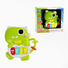 Піаніно музичне 64339 WToys ОЗВУЧУВАННЯ УКРАЇНСЬКОЮ МОВОЮ 8 пісень 8 казок цифри підсвічування намистини WToys