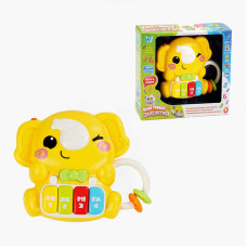 Піаніно музичне 66992 WToys ОЗВУЧУВАННЯ УКРАЇНСЬКОЮ МОВОЮ 8 пісень 8 казок цифри підсвічування намистини WToys