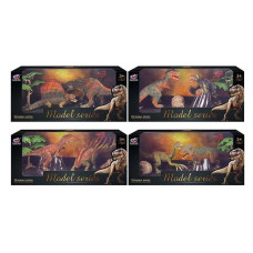 Набор динозавров Q 9899 M 4 4 вида 4 элемента 2 динозавра аксессуары