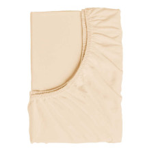 Простирадло на резинці для дитячого ліжечка 28590 тканина РАНФОРС колір - бежевий розмір 120*60 см Bimbo Bimbo