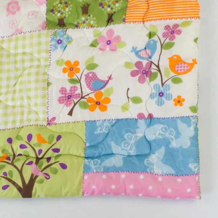 Ковдра Малишок 20500401 стьобана мікрофібра силіконізоване волокно 90х120 см різнокольорова Homefort Homefort