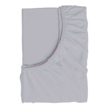 Простирадло на резинці для дитячого ліжечка 55649 тканина РАНФОРС колір - сірий розмір 120*60 см Bimbo Bimbo