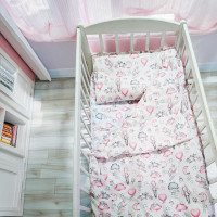 Постільний комплект Зайченятка 51201 тканина БЯЗЬ GOLD LUX розмір 110*90 см Bimbo Bimbo