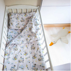 Змінний комплект постільної білизни Каченя 98991 тканина бязь GOLD LUX розмір 120*60 см Bimbo Bimbo