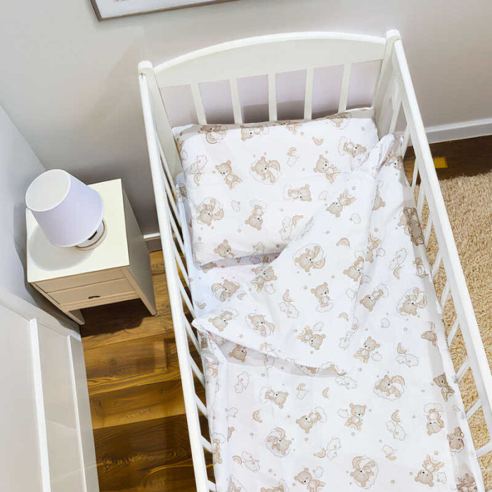 Постільний комплект Ведмежатка 95274 тканина БЯЗЬ GOLD LUX розмір 110*90 см Bimbo Bimbo