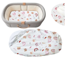 Простирадло на резинці АКВА-СТОП для дитячого візочка тканина мембранна МАХРА ФЛАНЕЛЬ Bimbo 80*45 см 22075 Bimbo