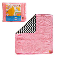 гр Плед МС 110612-14 дитячий Сонечко рожевий 78х90 (1) Масік двосторонній у пакеті Масік