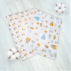 Комплект пелюшок Ведмедики 46051 2шт в комплекті тканина СИТЕЦЬ розмір 100*90 см Bimbo Bimbo