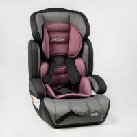 Автокрісло 36800 - VL JOY колір - сіро-рожевий універсальне з бустером група 123 вага дитини від 9-36 кг в пакеті Joy