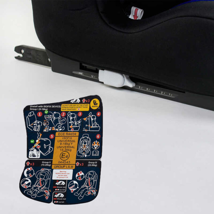 Універсальне автокрісло FX 1771 9-36 кг з системою кріплення ISOFIX