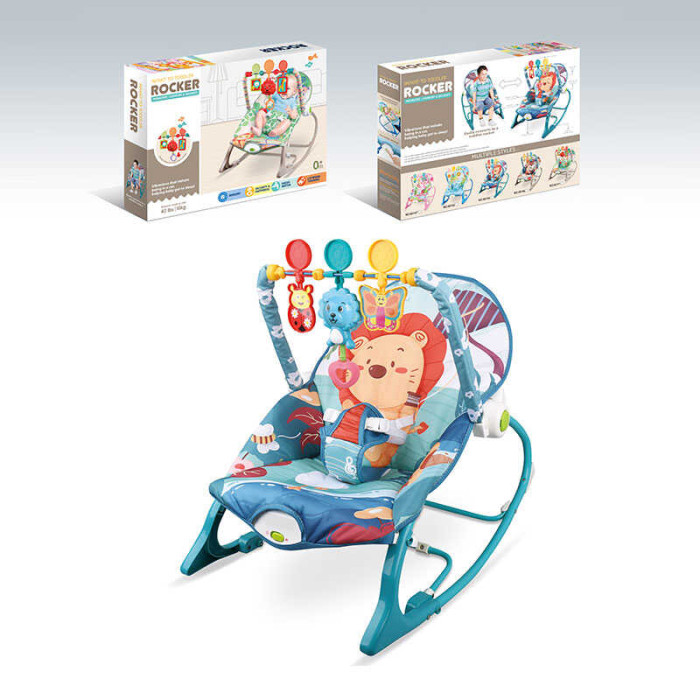 Шезлонг 68154-1 мелодії 3 підвіски заспокійлива вібрація