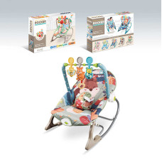 Шезлонг 68156-1 мелодії 3 підвіски заспокійлива вібрація