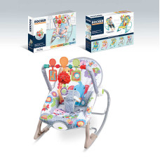 Шезлонг 68157-1 мелодії 3 підвіски заспокійлива вібрація