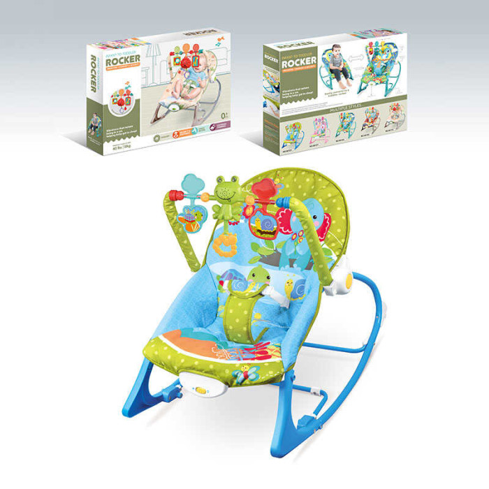 Шезлонг 68123-1 мелодії 3 підвіски заспокійлива вібрація