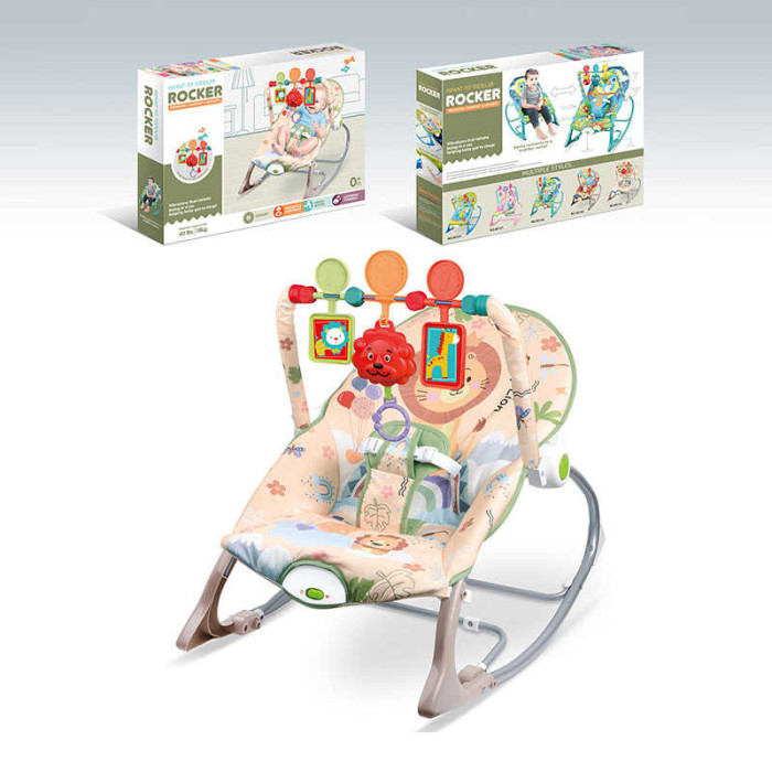 Шезлонг 68170-1 мелодії 3 підвіски заспокійлива вібрація