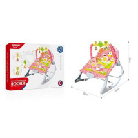 Шезлонг HE 0656 регулювання гучності мелодії 3 підвіски заспокійлива вібрація на батарейках регулювання положення в коробці