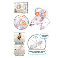 Шезлонг 898-942 мелодії вібрація дуга з підвісками регулювання гучності на батарейках регулювання положення