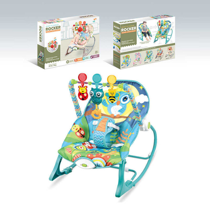 Шезлонг 68144-1 мелодії 3 підвіски заспокійлива вібрація