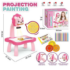 Столик з проєктором YM 2301 A “Тигр” 3 диски фломастери серветка на батарейках альбом