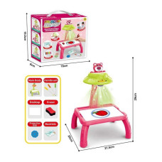 Столик з проєкторм ZF 1004 C на батарейках герой підсвітка диски фломастери