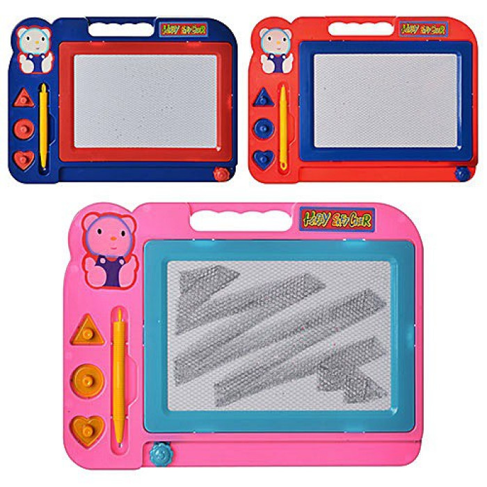 Дошка для малювання 200x НБ 3 кольори фігурки у пакеті 3 шт