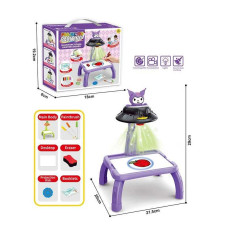 Столик з проєкторм ZF 1004 E на батарейках герой підсвітка диски фломастери