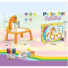 Стіл з проєктором RFY 222-4 3 диски фломастери серветка на батарейках музика підсвітка