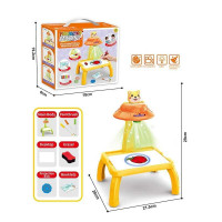 Столик з проєктором ZF 1004 L на батарейках “Тигр” підсвітка диски фломастери