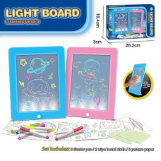 Дошка для малювання YM 29 2 дошки підсвічування 8 трафаретів 8 маркерів