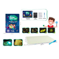 Дошка для малювання YM 812 Малюй світлом 288х06х21 см ручка на батарейці люмінесцентна дошка