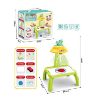 Столик з проєктором ZF 1004 G на батарейках “Динозавр” підсвітка диски фломастери