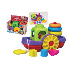 Логічна гра 5013 човен каталка пірамідка сортер