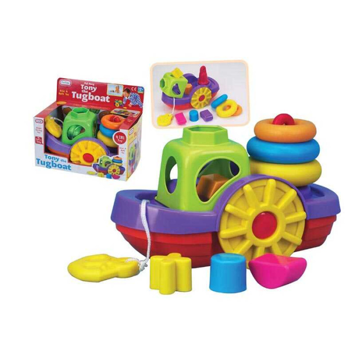 Логічна гра 5013 човен каталка пірамідка сортер