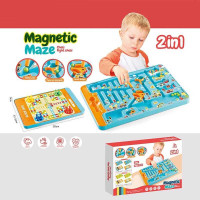 Магнитная игра 2в1 898-9110 сортер настольная игра магнитный стилус