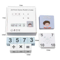 Настільна гра “24” D 382 кубики з цифрами математичні знаки картки із завданнями