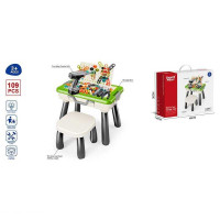 Игровой столик с мозаикой SY 007 112 деталей стол 50х33х395 см стул электрический шуруповерт отвертка чемодан