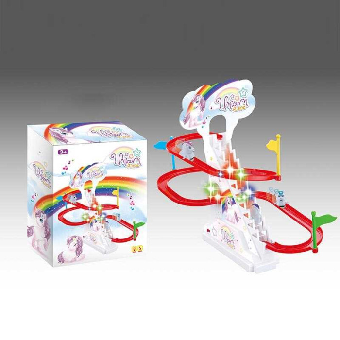 Трек 1112-7 автоматичний підіймач звуки мелодія підсвічування 3 машинки