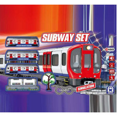 Залізниця JHX 5912 звук світло зупинка аксесуари (38 елементів 3 вагони)