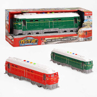 Потяг Львів-Сімферополь 94308 TK Group ОЗВУЧУВАННЯ УКРАЇНСЬКОЮ МОВОЮ інерція звуки фрази пісня масштаб 1:16 на батарейках TK Group