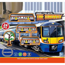 Залізниця JHX 5716 Електричка звук світло муляжі 2 вагони локомотив в коробці