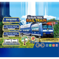 Залізниця JHX 5612 локомотив 2 вагони периметр колії: 512 см підсвічування звуки аксесуари (в коробці) - Дитяча іграшка Магічна залізниця