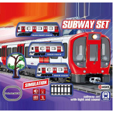 Залізниця JHX 5916 з підсвічуванням та звуками 24 елементи 3 вагони аксесуари в коробці