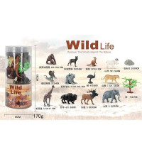 Набір тварин A 968-2 12 штук аксесуари в тубі