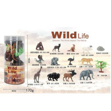 Набір тварин A 968-2 12 штук аксесуари в тубі