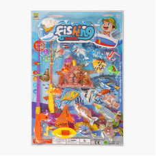 Риболовля 555-233 магнітна 11 рибок декорації аксесуари на листі для дітей