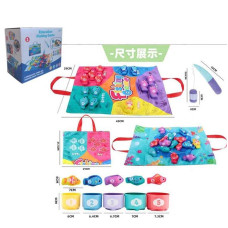 Дитяча іграшка Риболовля 028-10 текстильна основа рибки вудка чашечки