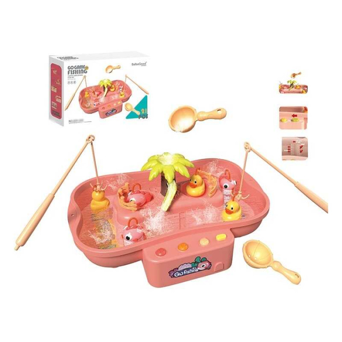 Риболовля 889-260 із гачками циркулює водичку 6 мелодій 3 рибки 3 каченяти 2 вудочки наліпки 2 черпачки