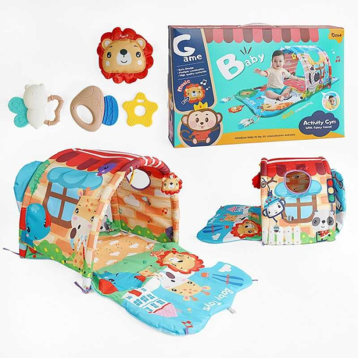 Ігровий килимок 918-001 (18) 4в1 тунель ігрові елементи