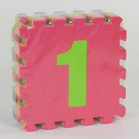 Коврик-пазл EVA с цифрами 9 штук в упаковке 30х30см для детей (36605)